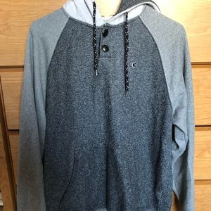 Men’s Gray Billabong Hoodie, Size Large